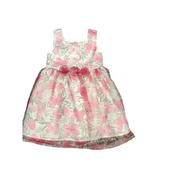 Catherine Malandrino Girls Dress 5T Great Condition Color Pink and White - Picture 2 of 5